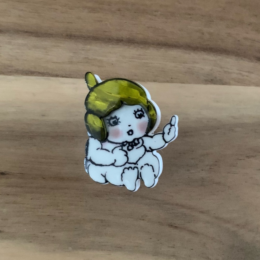 Erstwilder Baby Gumnut Mini Brooch pin NWOT